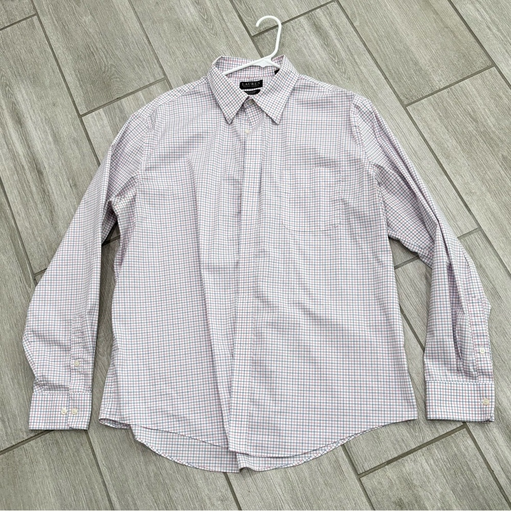Ralph Lauren plaid button down shirt
